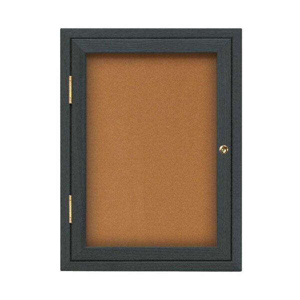 Sliding Glass Door Radius Letterboard, Hdr, 72"x48", Bronze/Blue